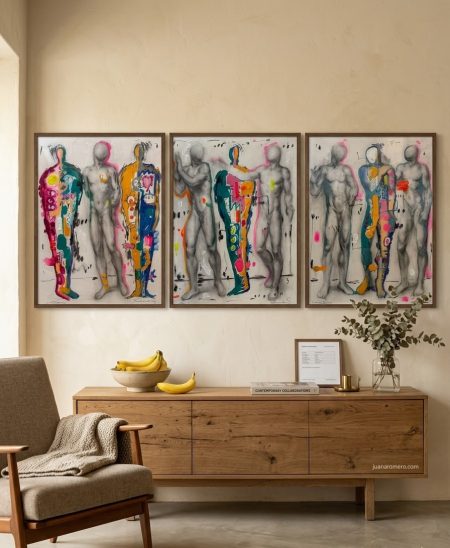 amics en casa Juana Romero | Galería de Arte Moderno Contemporáneo y Obra Original amics
