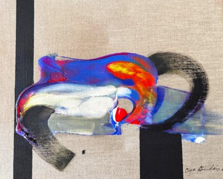 Olga Sinclair_Medusas Eternas 2_ Acrilico sobre lino natural