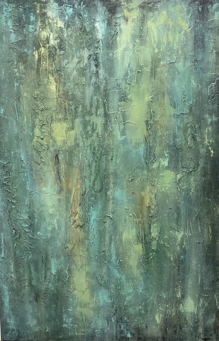 Tarsila Jimenez color solo mixta sobre madera