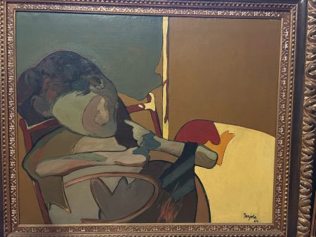 Juan Barjola_mujer frente al espejo_1964_oleo sobre lienzo