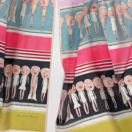 Foulard ilustrado Frida miriam ocariz