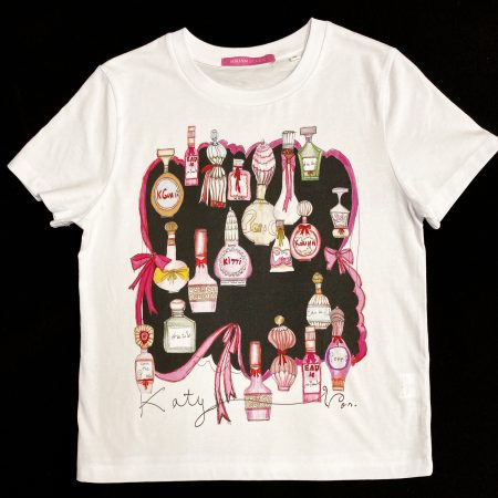 camiseta ilustrada miriam ocariz perfume